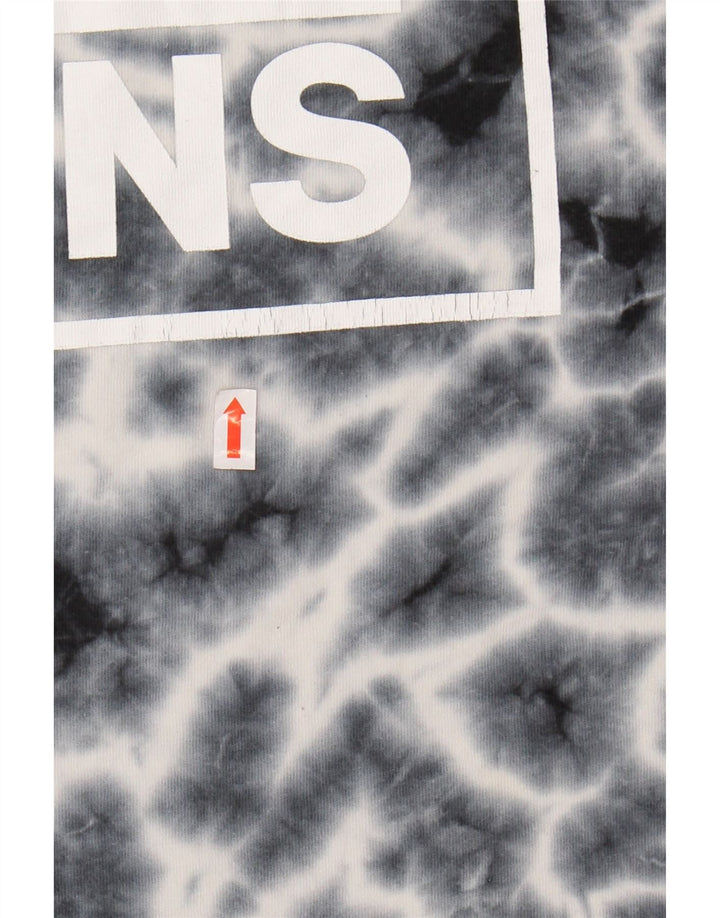 VANS T-shirt graphique pour femme UK 10 Petit coton tie-dye bleu marine