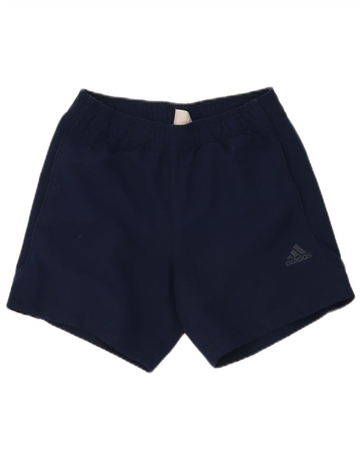 Adidas Hommes Climalite Sport Shorts XS Bleu Marine Polyester