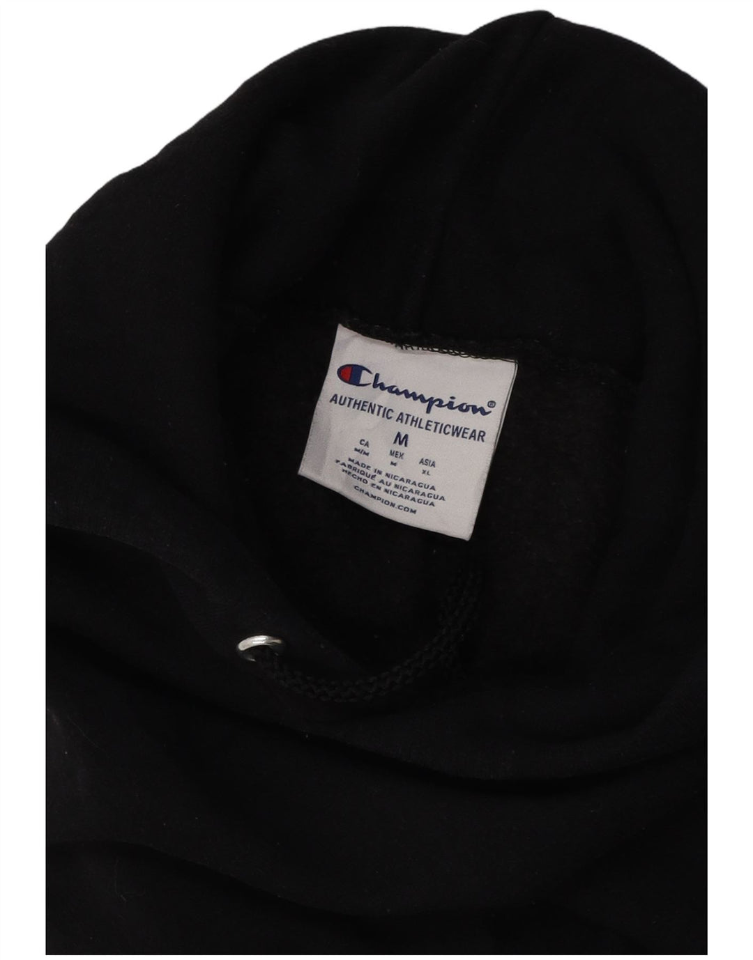 CHAMPION Pull à Capuche Graphique Homme Noir Moyen Coton