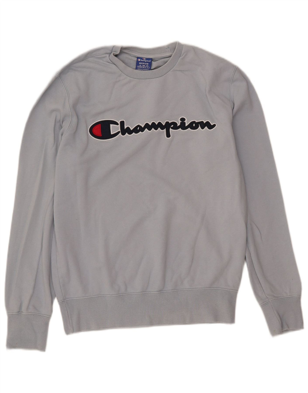 Champion Sweat-Shirt Graphique Homme Bleu Moyen Coton