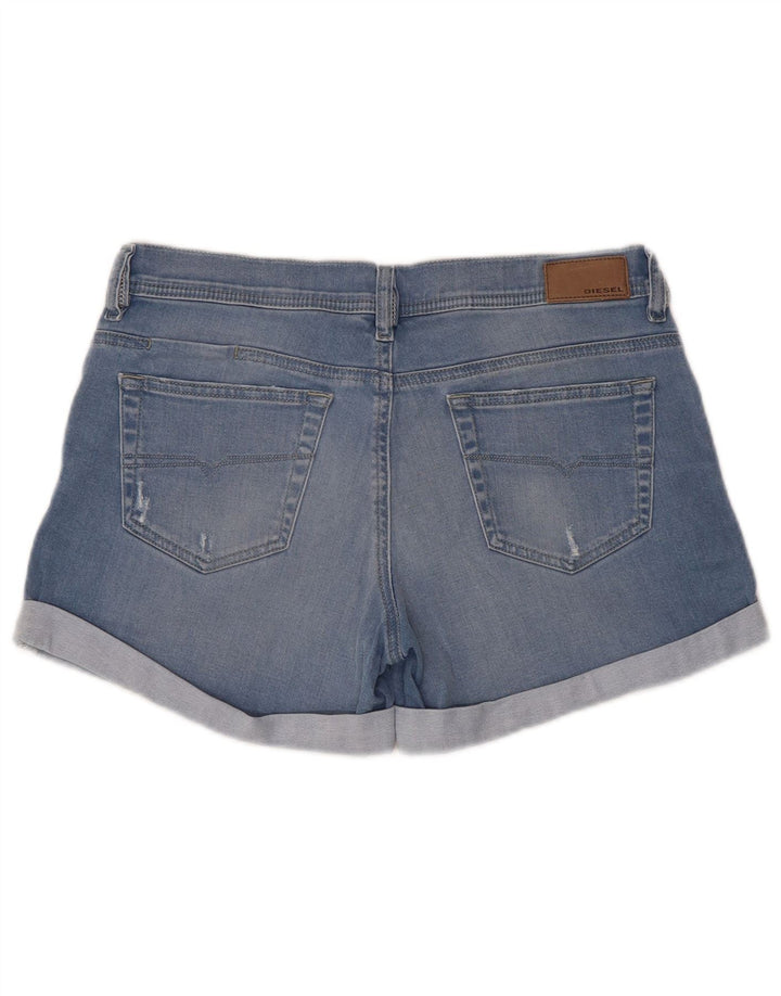 Short En Jean Diesel Femme W28 Bleu Moyen Coton
