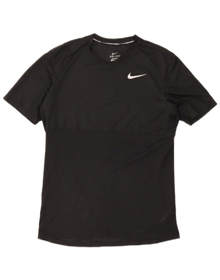 Nike Hommes Dri Fit T-Shirt Haut Noir Polyester Sports