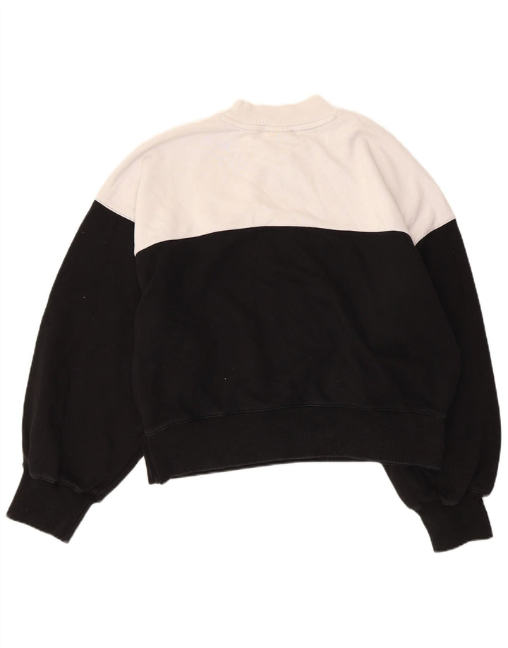 Champion Sweat-shirt surdimensionné pour femme UK 14 Medium Black Colourblock