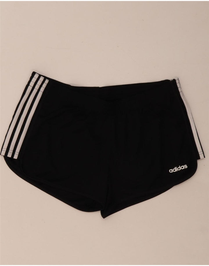 ADIDAS Short de sport pour femme UK 16/18 Large Noir Polyester