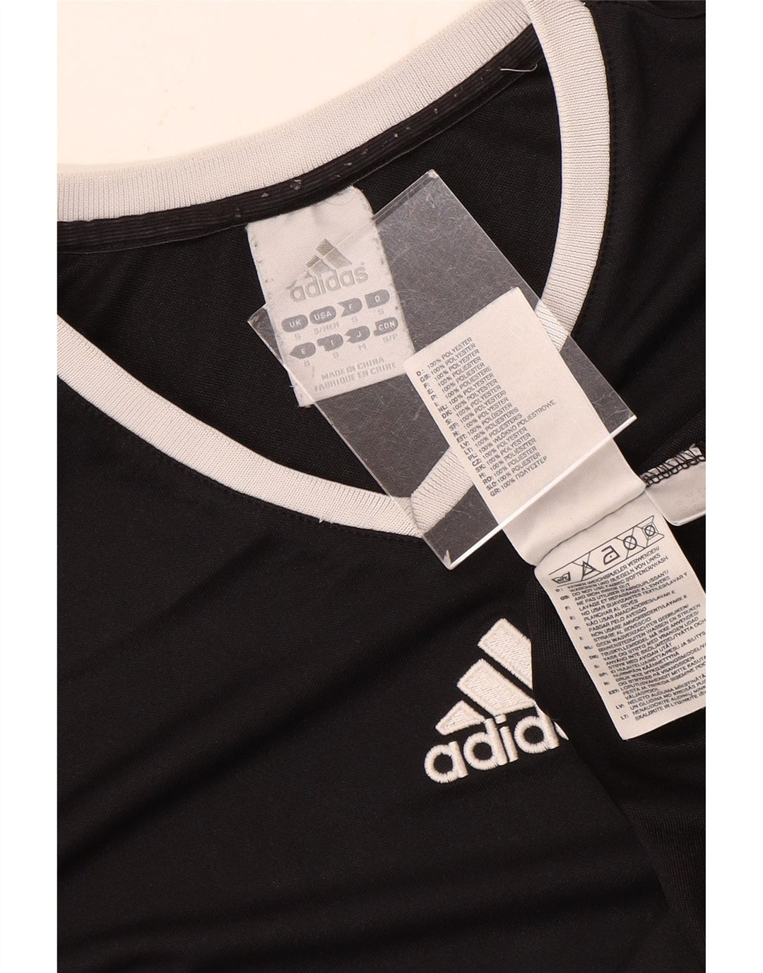 Adidas Hommes Climalite T-Shirt Haut Petit Noir Polyester
