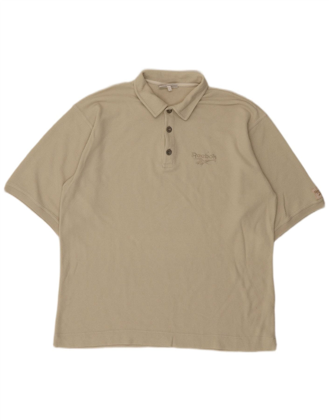 Reebok Polo Homme Large Beige Coton