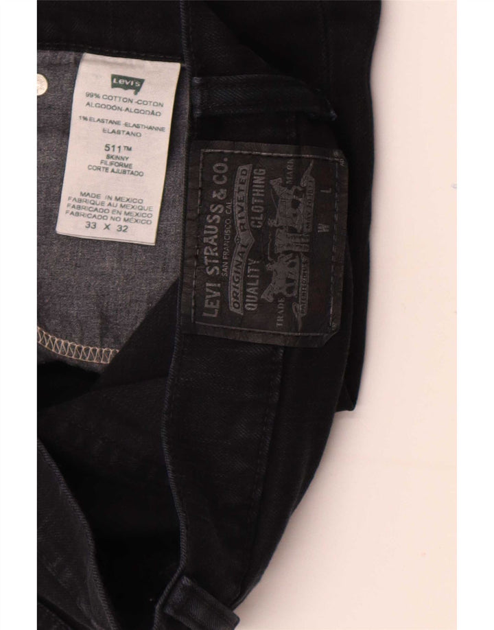 Levi's Jean 511 Skinny W33 L32 Homme Noir Coton