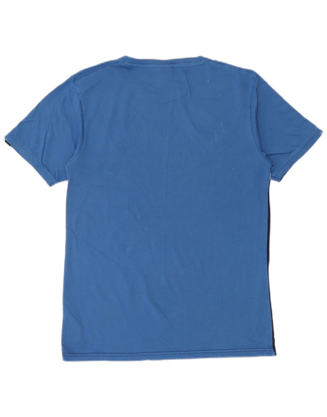 Ellesse Homme T-Shirt Top Bleu Marine Colorblock Coton