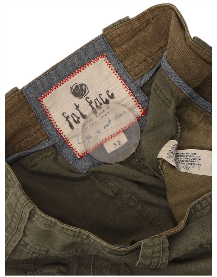 Fat Face Bermuda Cargo Homme W32 Coton Kaki Moyen