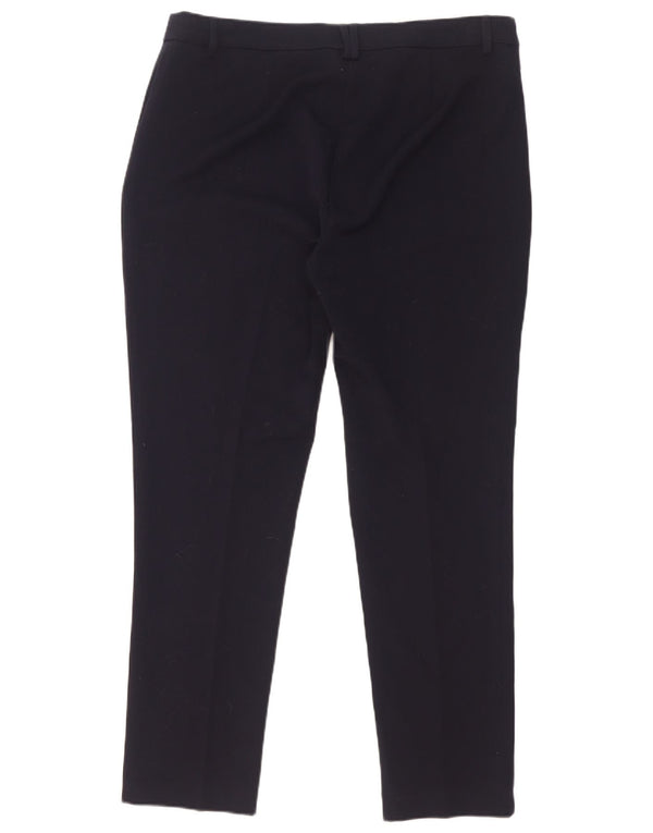 Marks & Spencer Pantalon de costume taille haute pour femme UK 16 Large W34 L29 Navy Bl