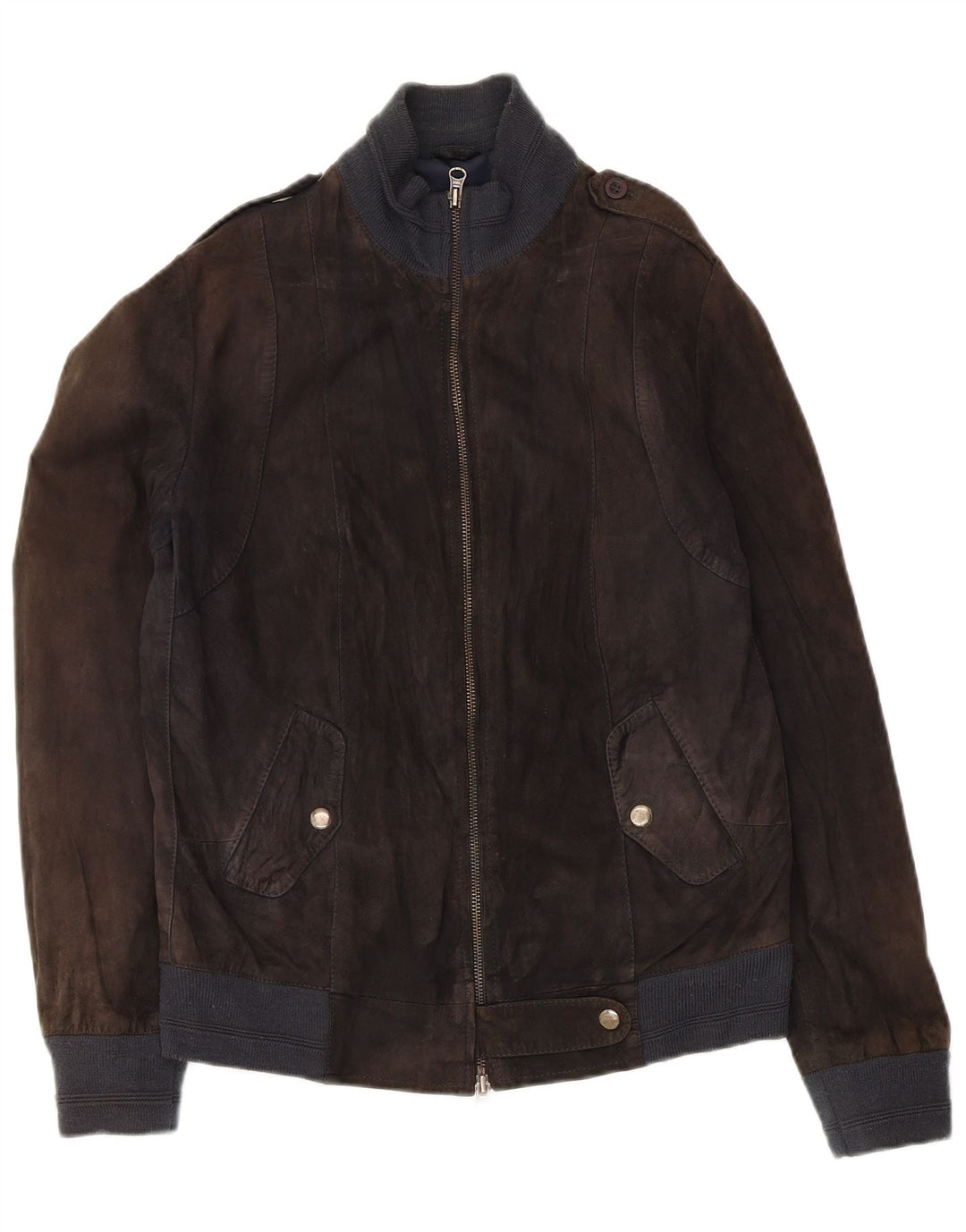 Koan Veste militaire en daim pour femme IT 44 Cuir noir moyen