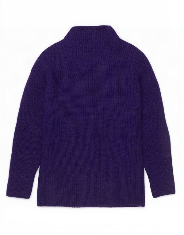 Karen Millen Pull col roulé pour femme UK 14 Violet moyen