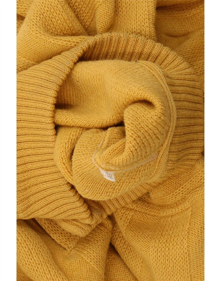 Boat House Pull à col boutonné pour homme IT 52 Large Jaune Laine vierge