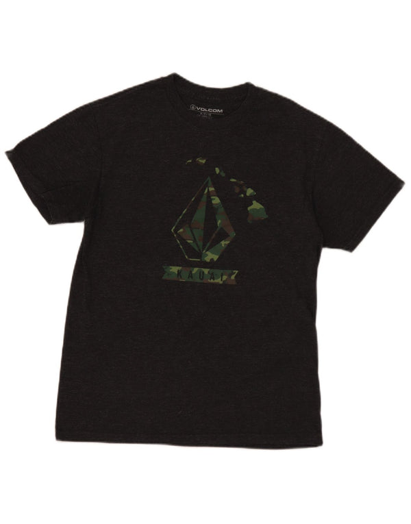Volcom T-Shirt Graphique Homme Petit Gris Moucheté Coton