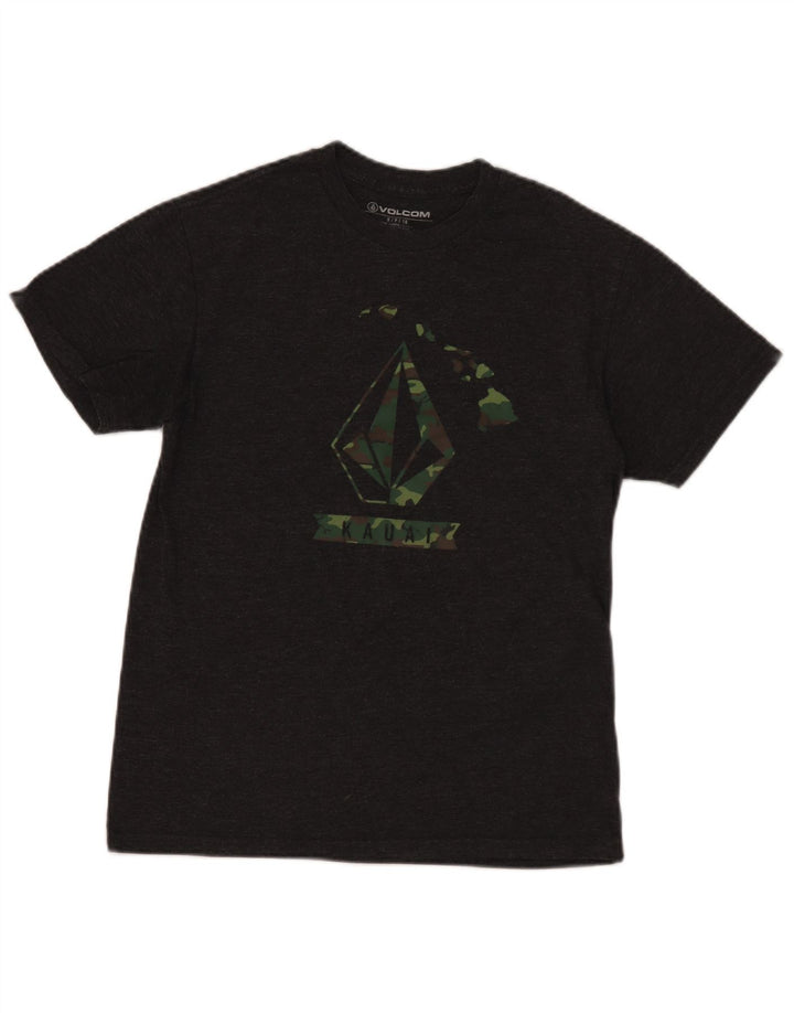 Volcom T-Shirt Graphique Homme Petit Gris Moucheté Coton