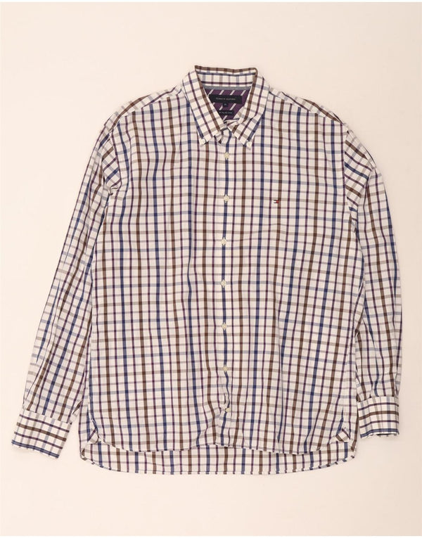 Tommy Hilfiger Chemise Homme XL Coton à Carreaux Multicolore