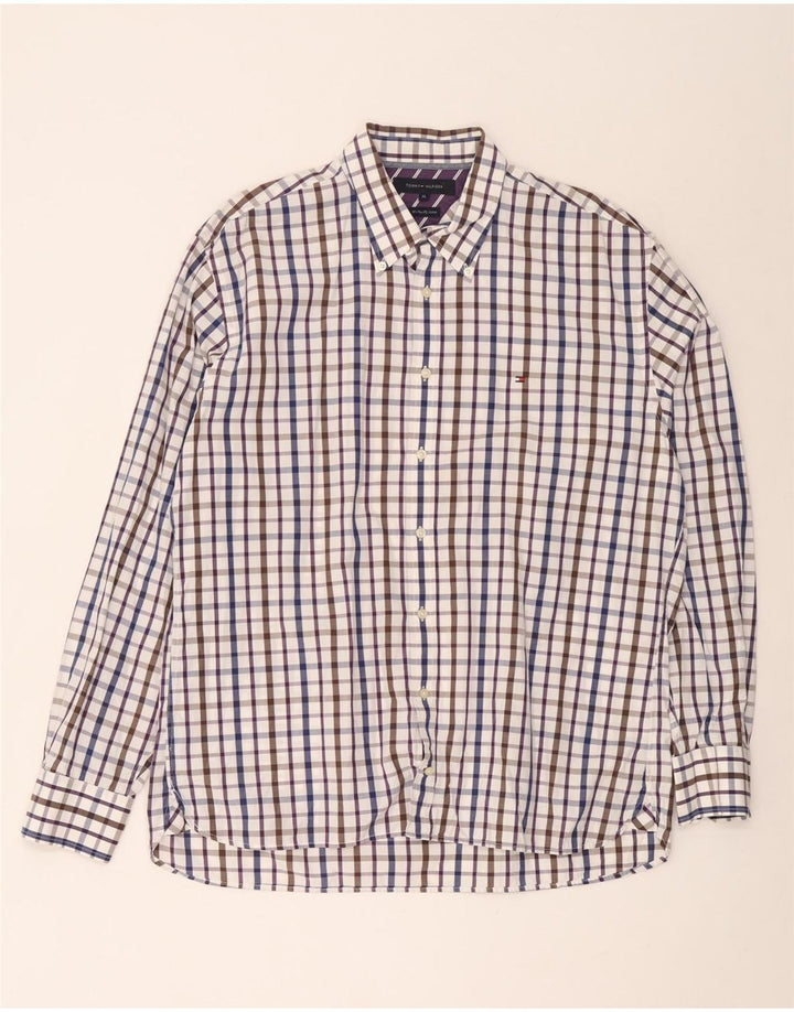 Tommy Hilfiger Chemise Homme XL Coton à Carreaux Multicolore