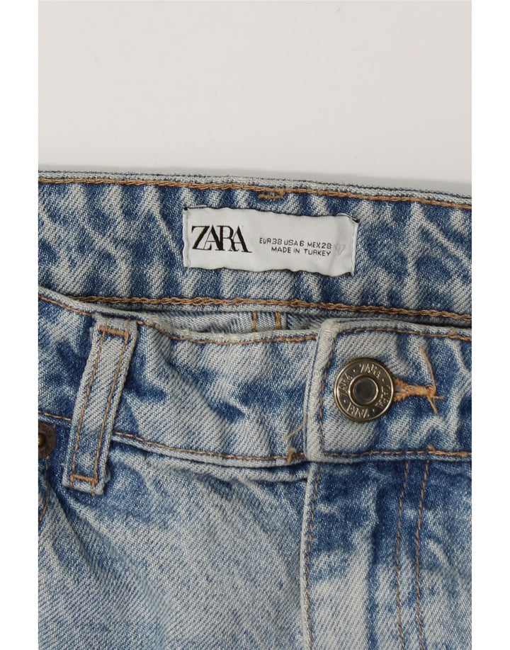 Zara Jean ample pour femme EU 38 Small W28 L29 Bleu
