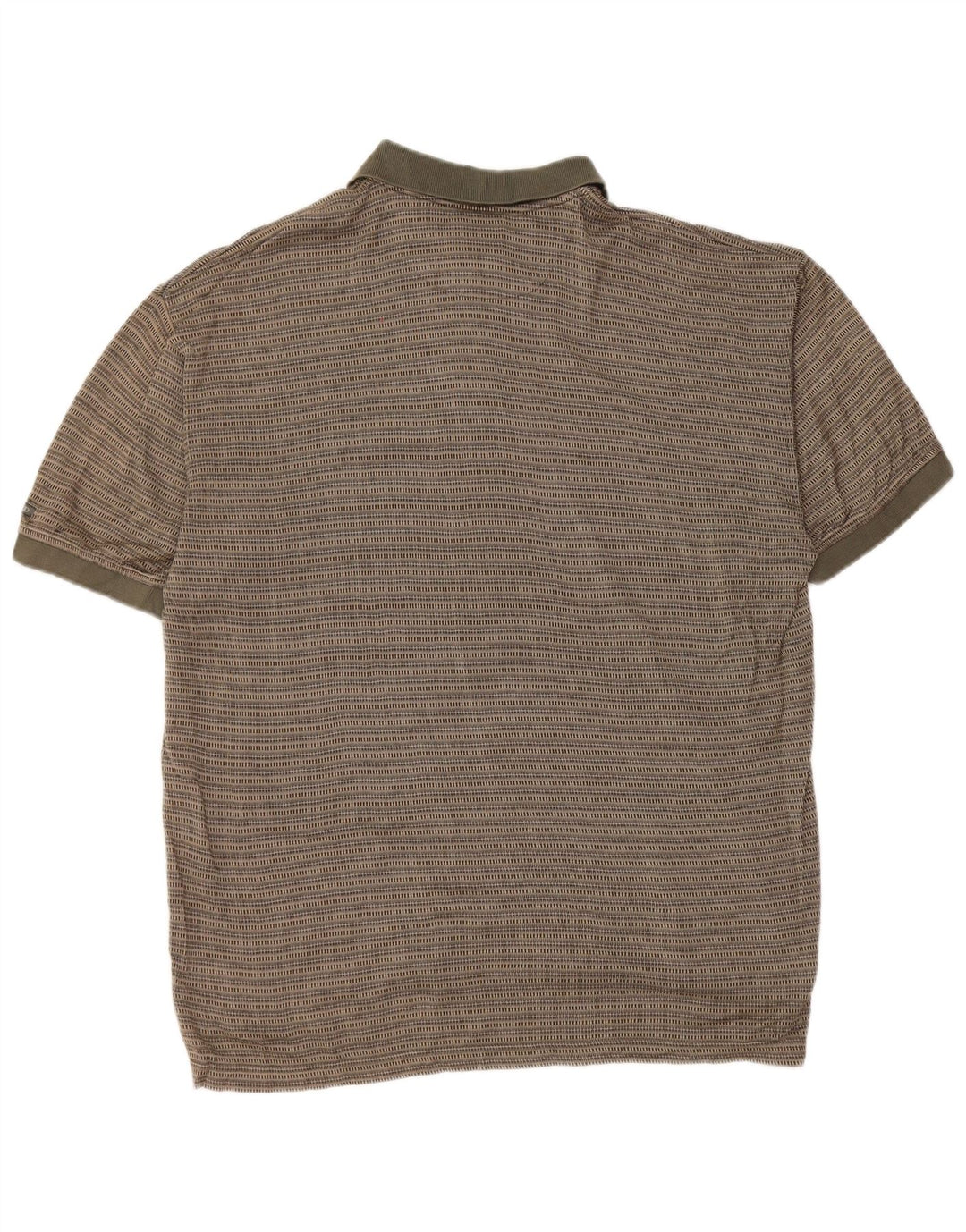 IZOD Polo Homme Coton Rayé Kaki Moyen