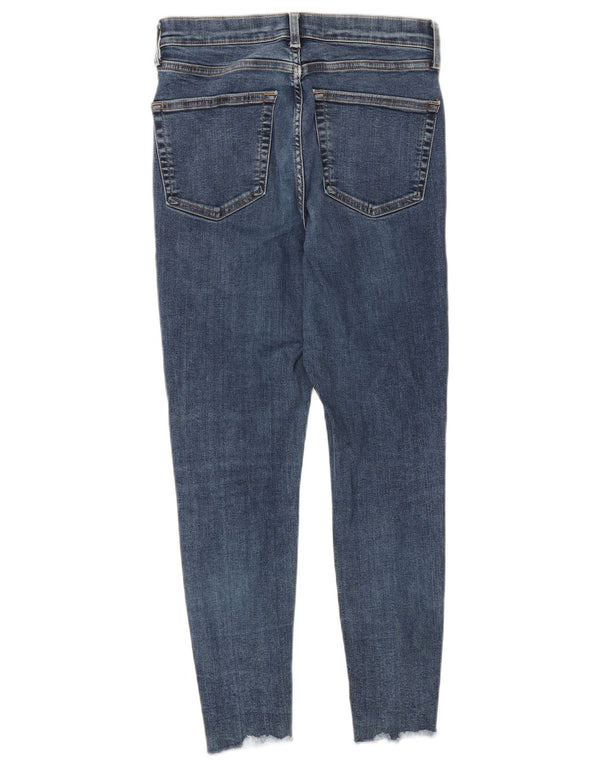 Topshop Jean skinny court W28 L25 en coton bleu pour femme