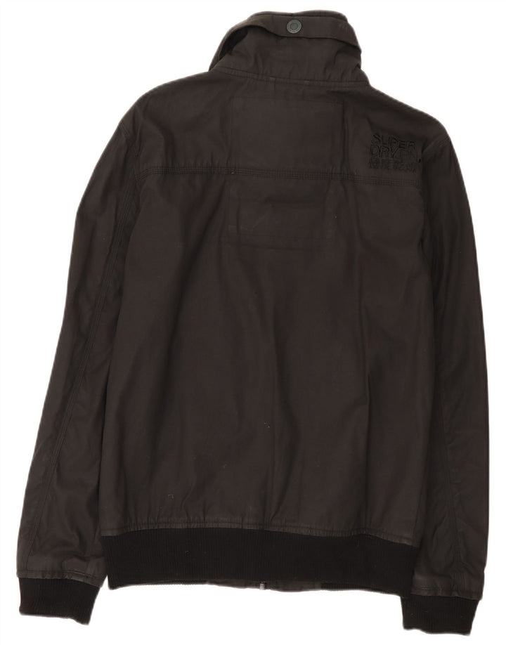 Superdry Veste Bomber Homme UK 38 Coton Noir Moyen