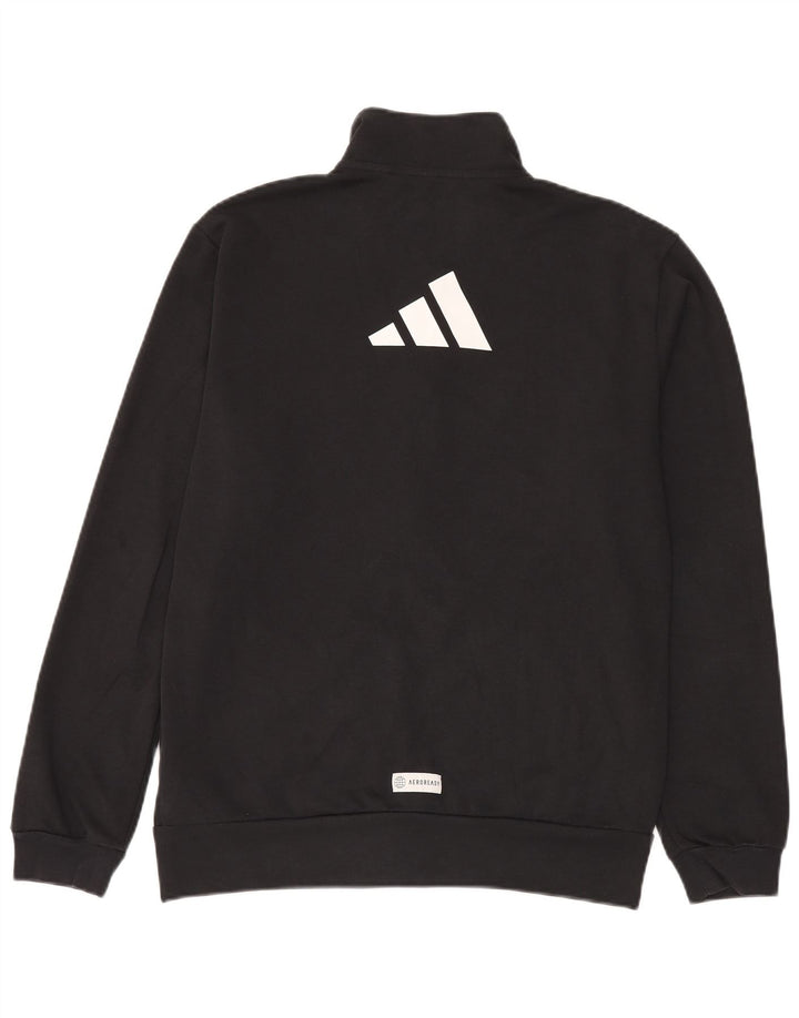 Adidas Hommes Aeroready Graphic Survêtement Top Veste Noir Moyen Polyester