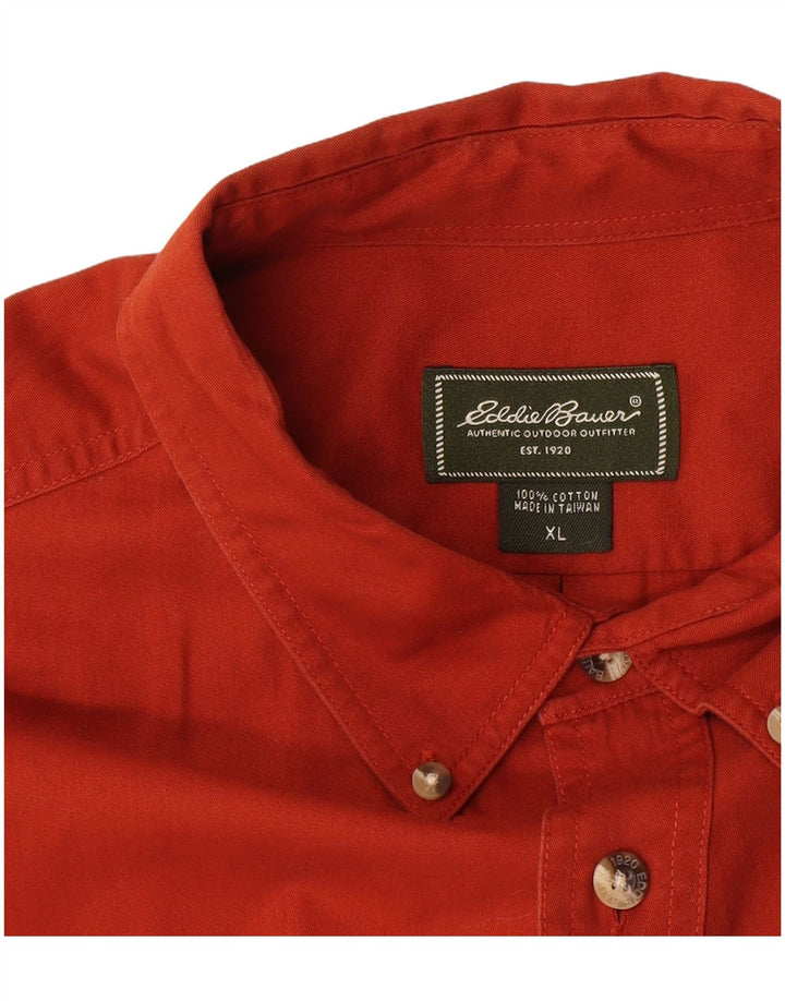 Eddie Bauer Chemise Homme XL Marron Coton
