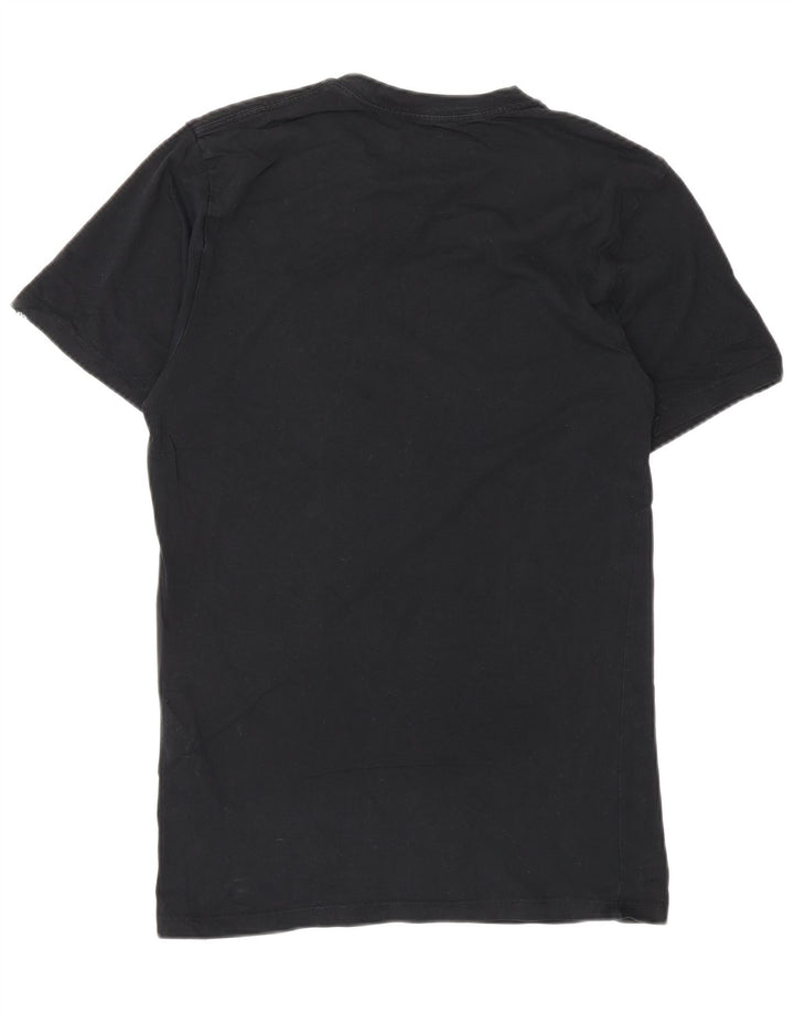 VANS T-shirt graphique pour hommes, coupe personnalisée, petit, en coton noir