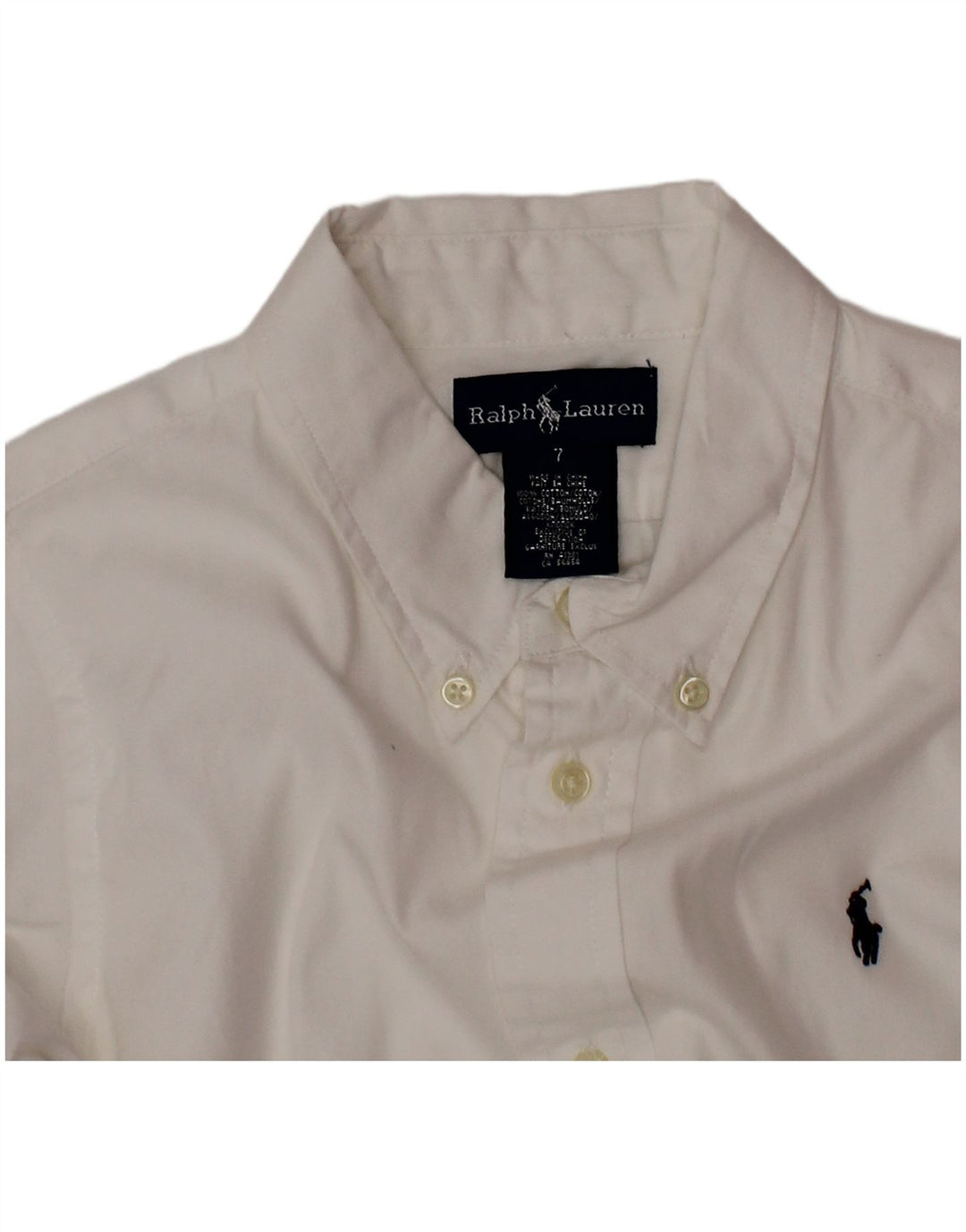 Chemise Ralph Lauren Garçon 6-7 ans Coton Blanc