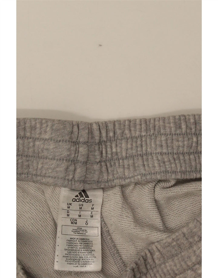 Adidas Short de sport pour homme en coton moucheté gris moyen