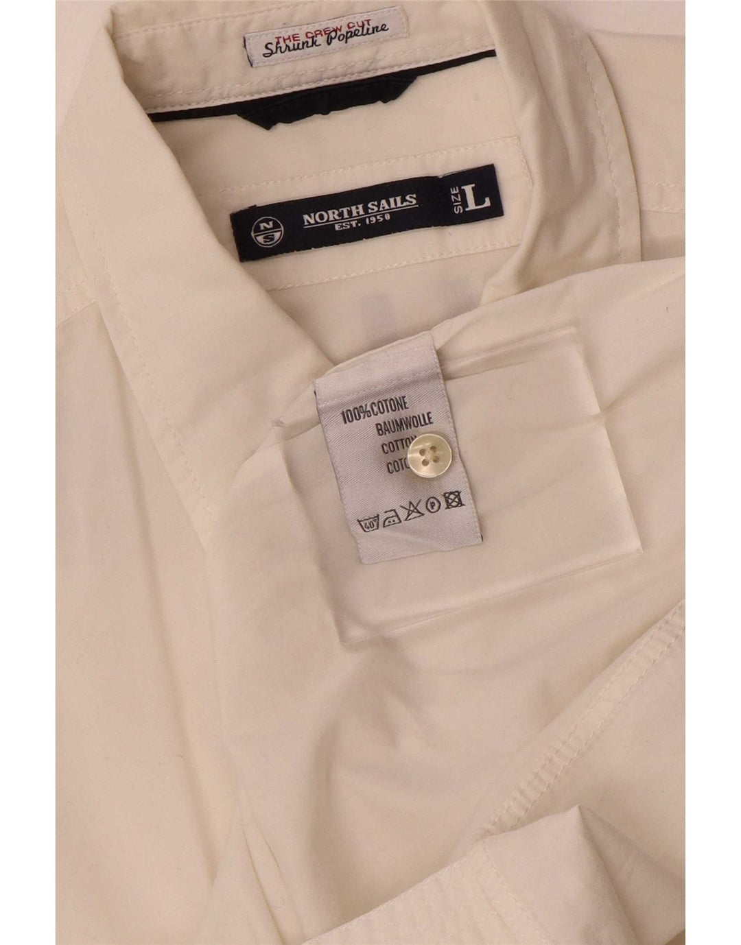 North Sails Chemise graphique à manches courtes pour hommes Grand coton blanc