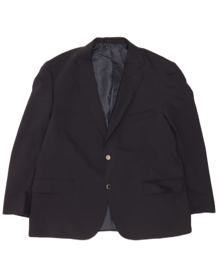 Marks & Spencer Veste blazer courte à 2 boutons pour homme UK 40 Large Bleu marine