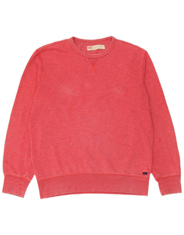 Levi's Sweat-Shirt Coupe Standard Homme Rouge Large