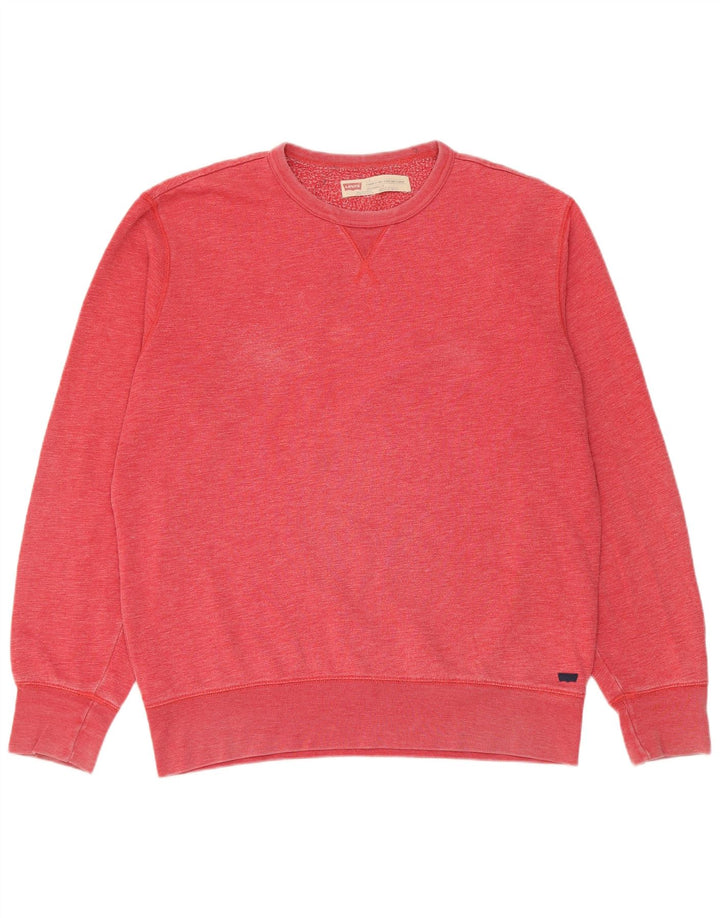 Levi's Sweat-Shirt Coupe Standard Homme Rouge Large