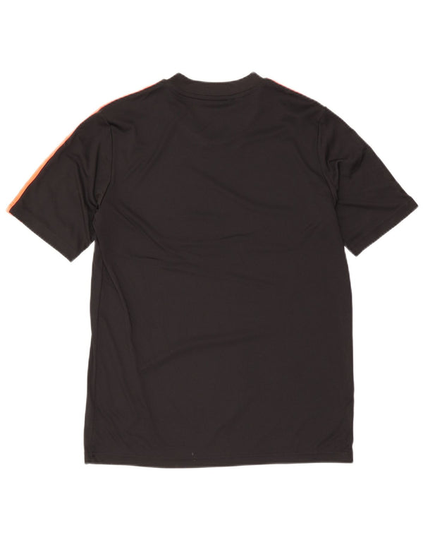 Adidas Garçon Aeroready T-Shirt Top 15-16 ans Noir Colourblock Polyester