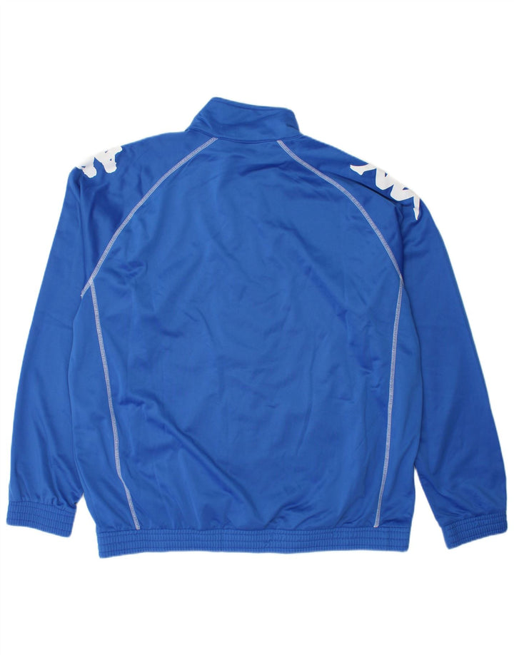 Kappa Veste de survêtement graphique pour homme 2XL Bleu Polyester
