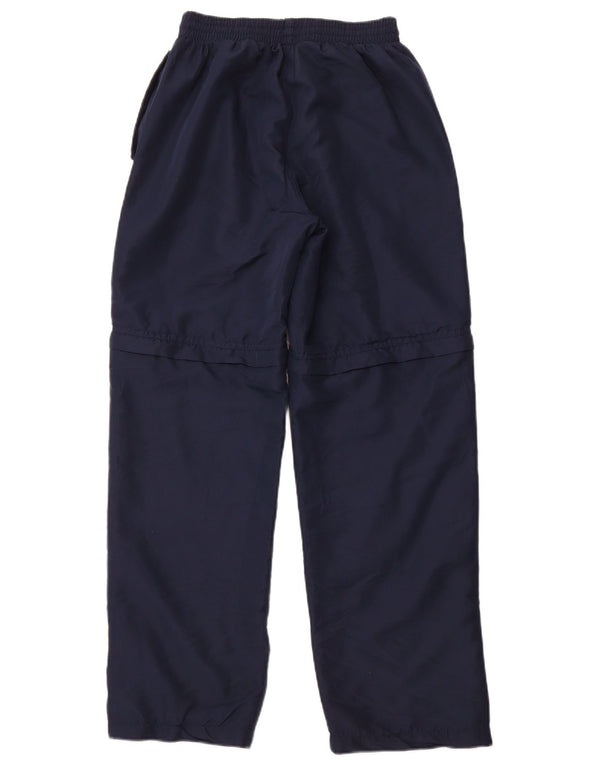 ASICS Pantalon de survêtement pour femme UK 14 Large Bleu Marine Polyester