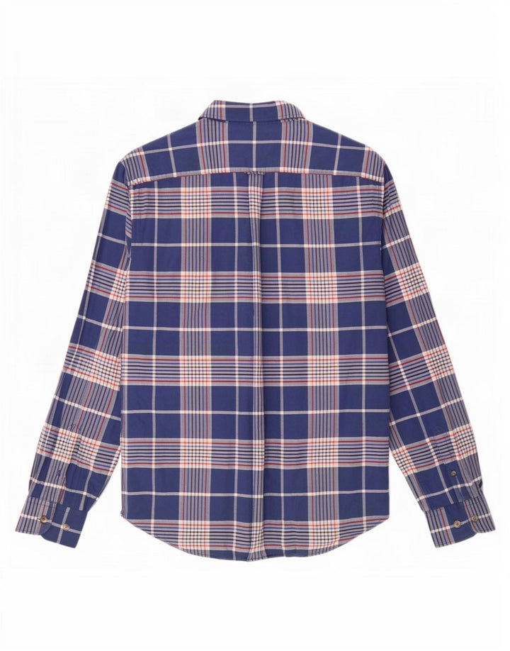 Ben Sherman Chemise Homme Grand Carreau Bleu Marine Coton