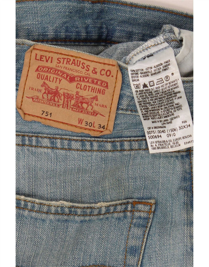 Levi's Jean Droit 751 Femme Bleu W30 L34 Coton