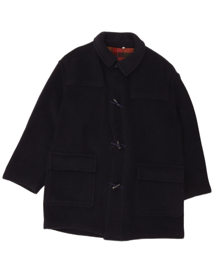 Vintage Homme Duffle Coat IT 52 XL Bleu Marine