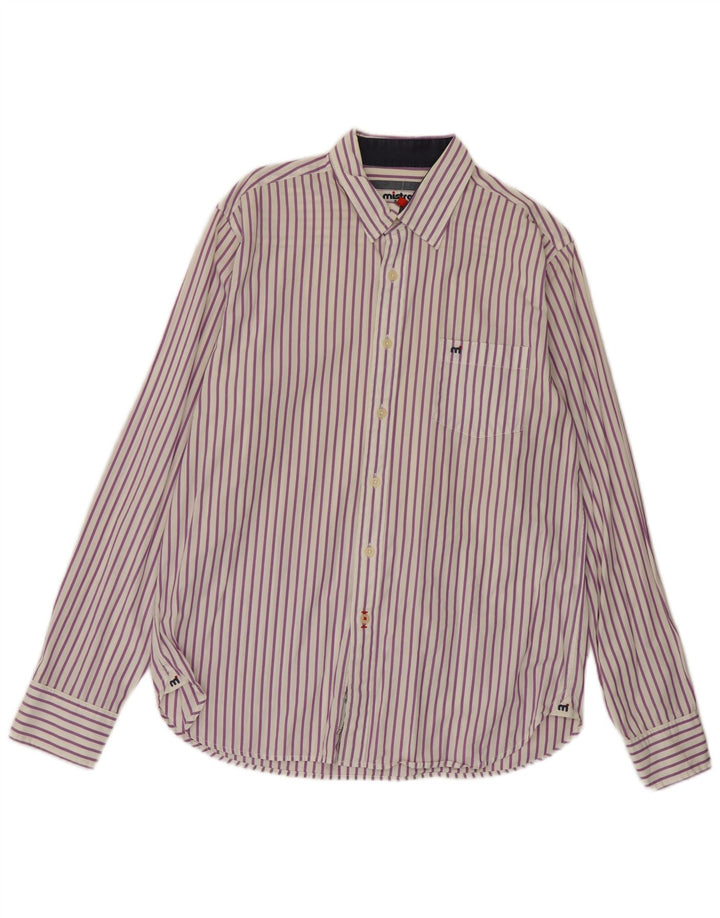 Mistral Chemise Homme Medium Blanc Rayé