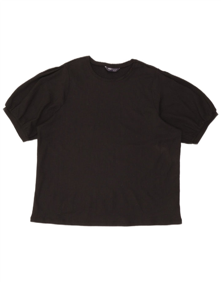Marks & Spencer Chemisier Femme UK 18 XL Noir Polyester