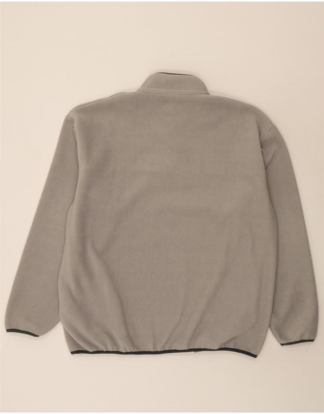Champion Pull polaire à col boutonné pour homme Taille L Gris Polyester