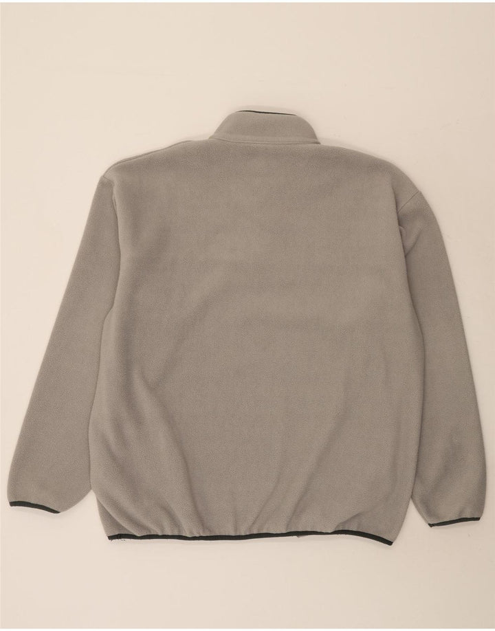 Champion Pull polaire à col boutonné pour homme Taille L Gris Polyester