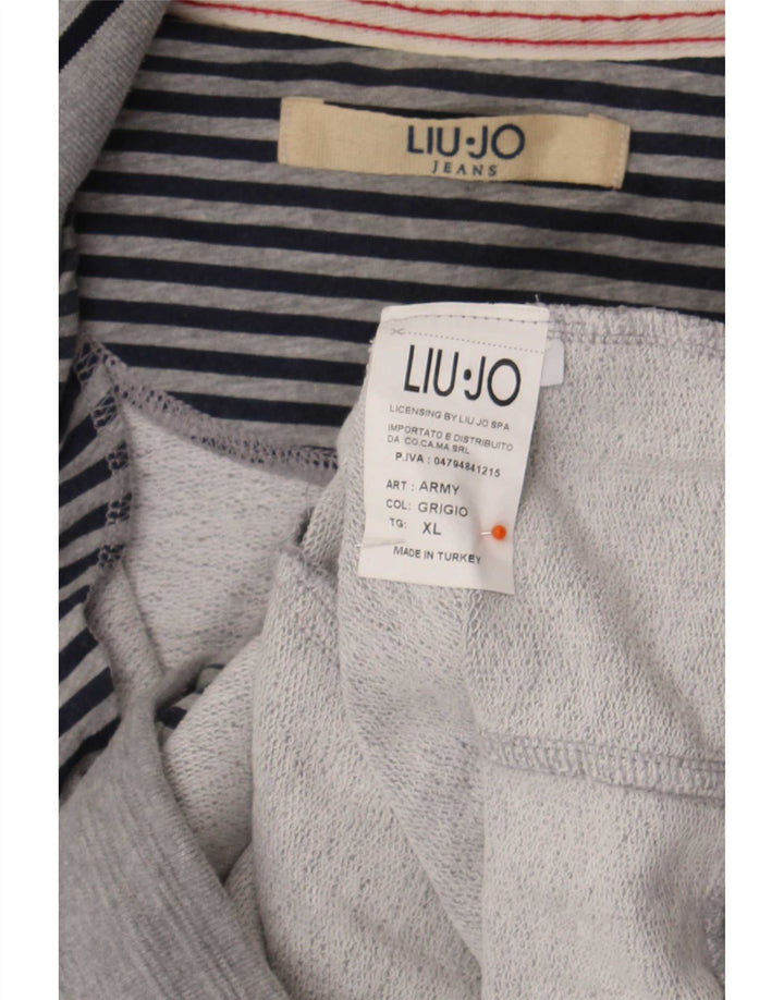 Liu Jo Veste de Survêtement Graphique Homme XL Gris Coton