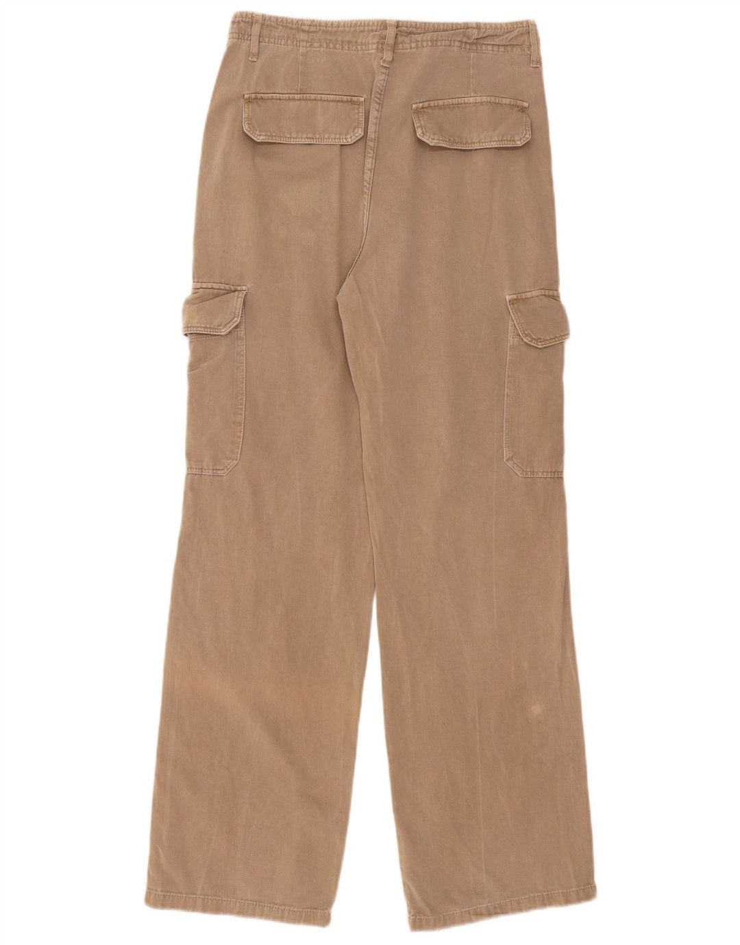 Zara Pantalon cargo droit pour femme EU 40 Medium W30 L31 Beige