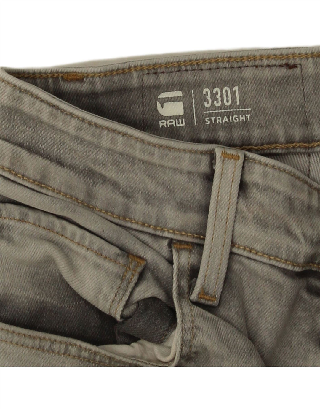 G-Star Short en Jean 3301 W32 Homme Gris Moyen