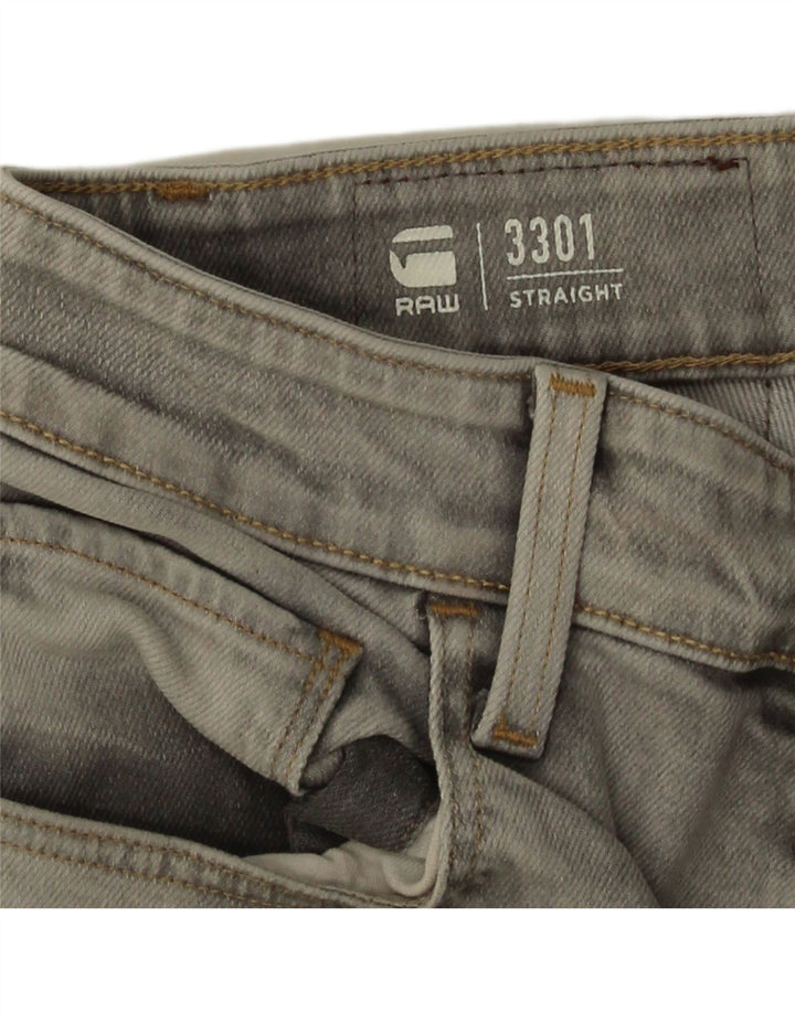 G-Star Short en Jean 3301 W32 Homme Gris Moyen