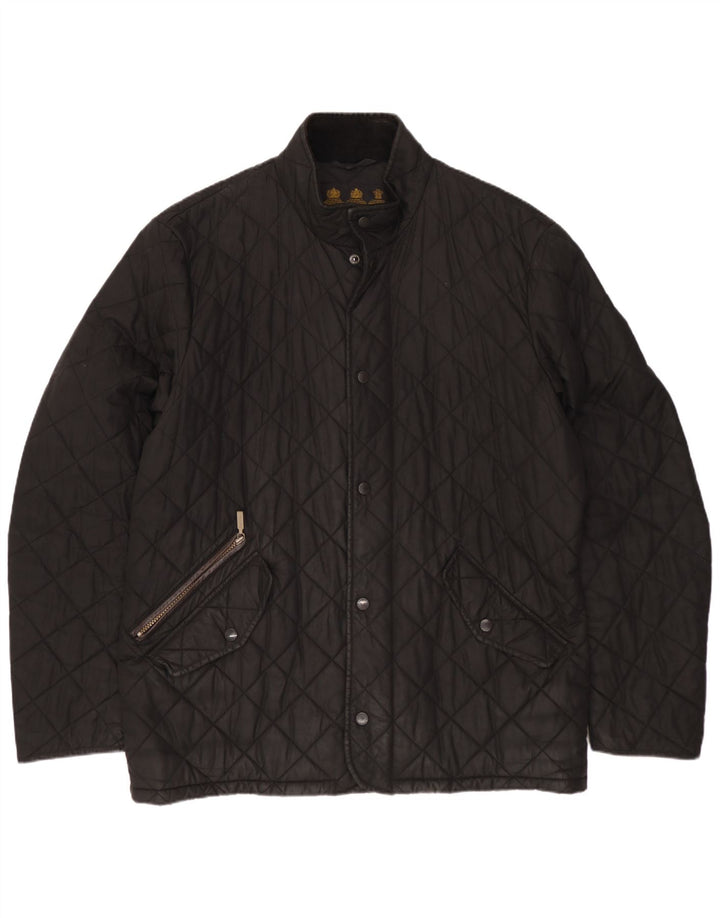 Barbour Veste matelassée pour homme UK 40 Large Noir