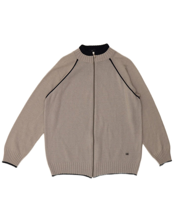Ellesse Cardigan Pull XL Gris Coton Homme